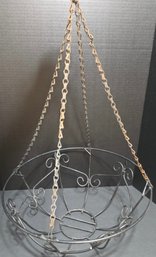Wrought Iron Curly Hanging Basket Planter