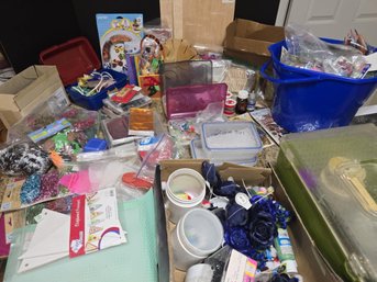 Large Lot Of Mixed Crafting Items