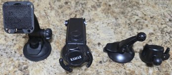 Group Of Car Phone Mounts And Accessories - Untested