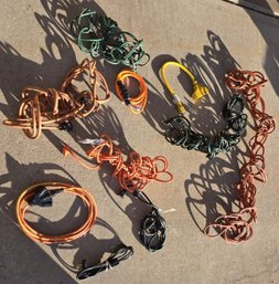 Group Of Mixed Extension Cords - Untested