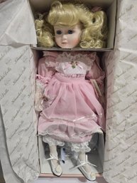 Meagan' Porcelain Doll, The First Issue In The Cindy's Playhouse Pals Collection