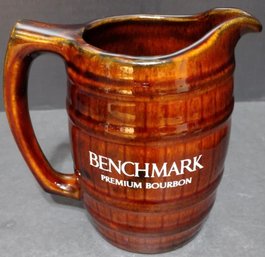 Vintage Seagrams Benchmark Premium Bourbon Ceramic Barrel Pitcher