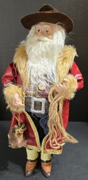 Cowboy Santa Figurine