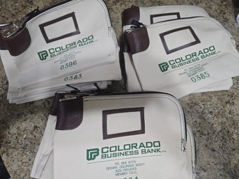 Canvas Bank Deposit Bags - Zipper Lock