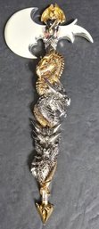 Appears To Be Perilous Quest' Decorative Dragon Axe Wall Hanging
