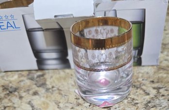 Set Of Six Bohemia Crystal Ideal HB Tumblers