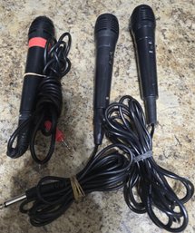 3 Wired Microphones