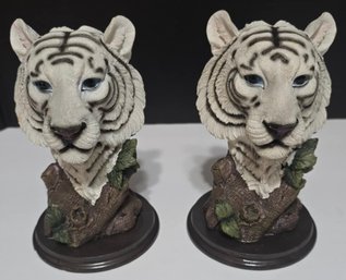 Vintage Southwestern Reflections Collection White Tiger Collectible Figurines