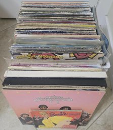 Milk Crate Full Of LPs. Many Have Damaged Covers