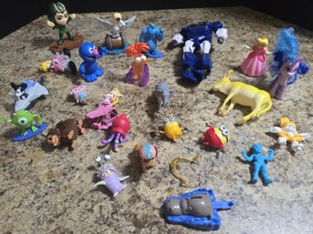 Collection Of Various Small Plastic Collectible Figures