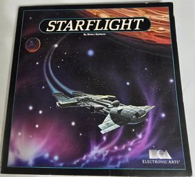 Vintage Copy Of The 1986 Space Exploration Video Game Starflight