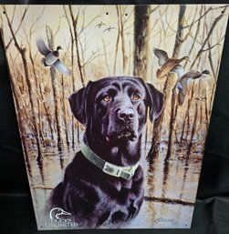 Ducks Unlimited 'Great Retrievers' Tin Sign Featuring Artwork By James Killen