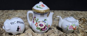 3 Small Ceramic Collectibles