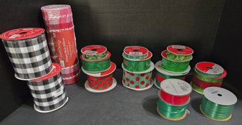 Variety Of Christmas Ribbon