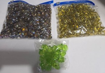 Lot #2 - Variety Of Glass Gems And Stones