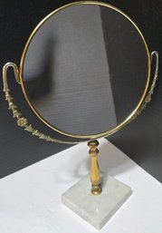 Mid-century Cerub Mirror With A Marble Base