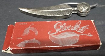 Feather & Chief Indian Head Folding Pocket Knife And Silverleaf Single-blade Folding Pocket Knife