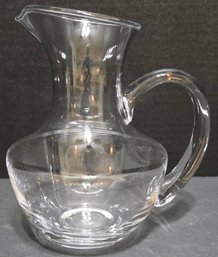Appears To Be A Simon Pearce Meriden Crystal Pitcher: Lead-Free Glass Beverage Server