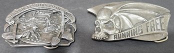 2 Vintage Belt Buckles