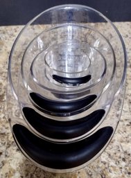 Pampered Chef Clear Plastic Measuring Cups