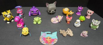 Collection Of Various Mini-scale Animal Figurines, Primarily From The Hasbro Littlest Pet Shop (LPS) Franchise