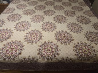 Nice Patterned Bed Quilt