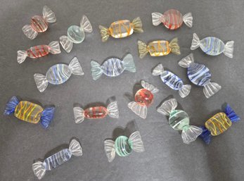 Lot #2 - Vintage Glass Wrapped Candy With Pieces