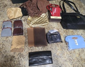 Group Of Purses, Wallets, Cigarette Cases