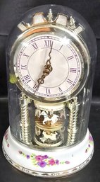 Vintage Porcelain Carousel Anniversary Clock