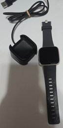 Fitbit Versa Lite Edition Smartwatch In Silver With Charger