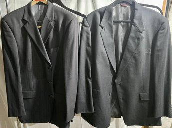 2 Mens Suits - Size 46L & 48L