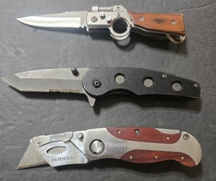 3 Pocket Knives