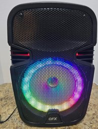 QFX 8-inch Rechargeable Bluetooth Party Speaker With Power Cord