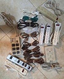 Collection Of Surge Protectors And Indoor Extension Cords - Untested