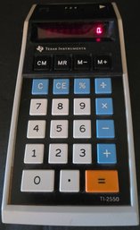 Vintage Texas Instruments TI-2550 Electronic Calculator From The 1970s - Works