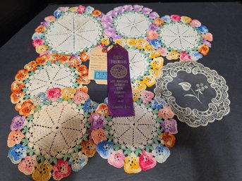 Lot # 3 - Vintage-style Handmade Crochet Doilies From 1948