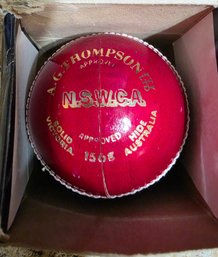 A.G. Thompson Solid Victoria Cricket Ball