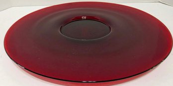 Anchor Hocking Royal Ruby Red Glass Serving Platter
