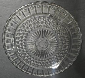 Vintage Federal Glass Company Footed Cake Plate