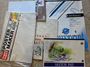 Collection Of Opened Sketchpads
