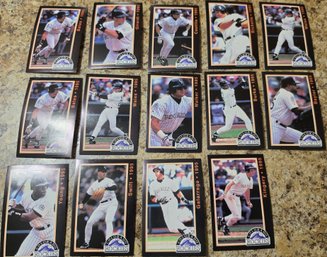Collection Of Colorado Rockies Baseball Cards