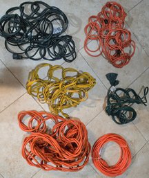 Collection Of Heavy-duty Indoor/outdoor Extension Cords - Untested