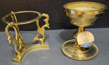 Pair Of Brass Items