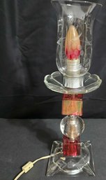 Unique Red & Clear Lamp