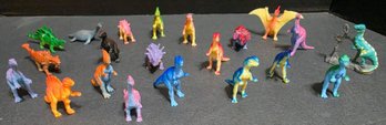Assortment Of Miniature Plastic Dinosaur Figures