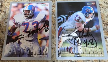 Lot # 2 - Signed Bronco Football Cards