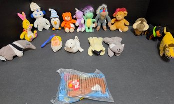 Collection Of Miniature Stuffed Animals Including Ty Babies