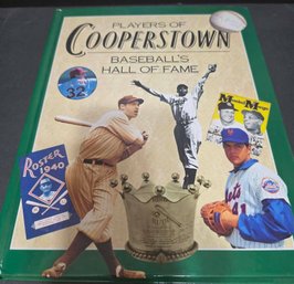 Vintage Hardcover Book Titled Players Of Cooperstown: Baseball's Hall Of Fame