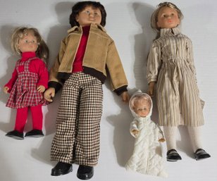 Set Of Vintage GTC (German Toys & Crafts) Or Sunshine Family Dolls From The 1970s
