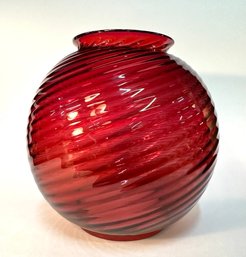 Antique Ruby Glass Shade
